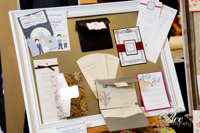 designs in paper, enchanted brides, nashville bridal show, stationery